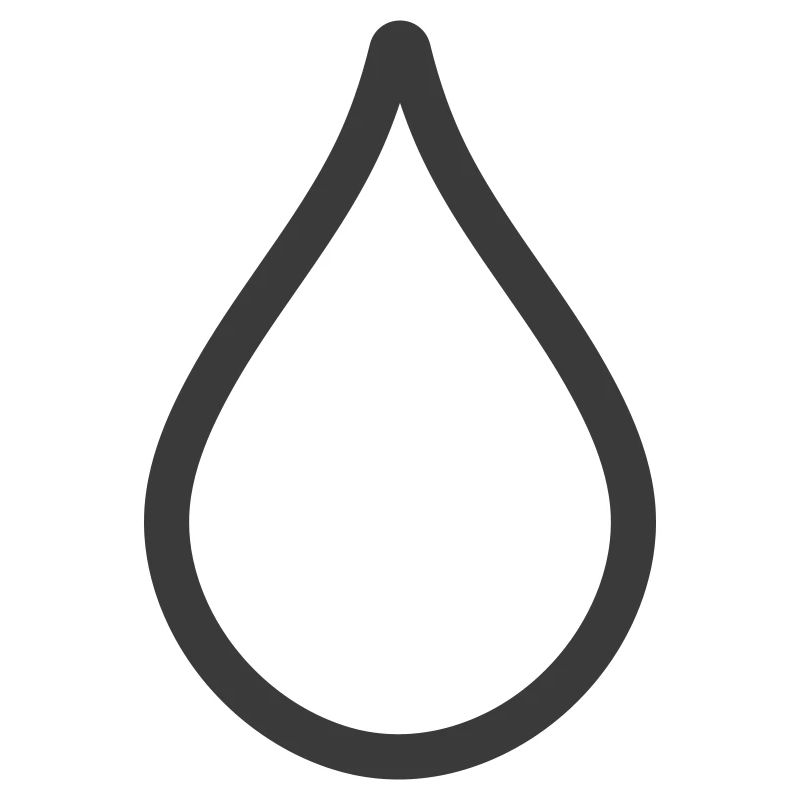 Logo simple de l’icône de la goutte d’eau