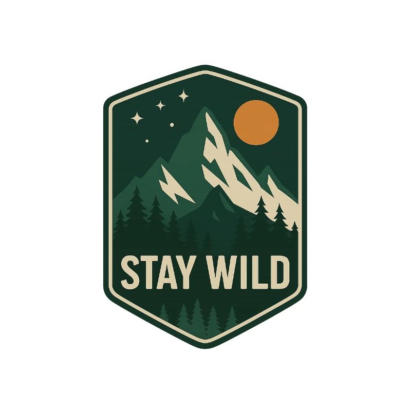 Stay Wild Mountain Forest Patch