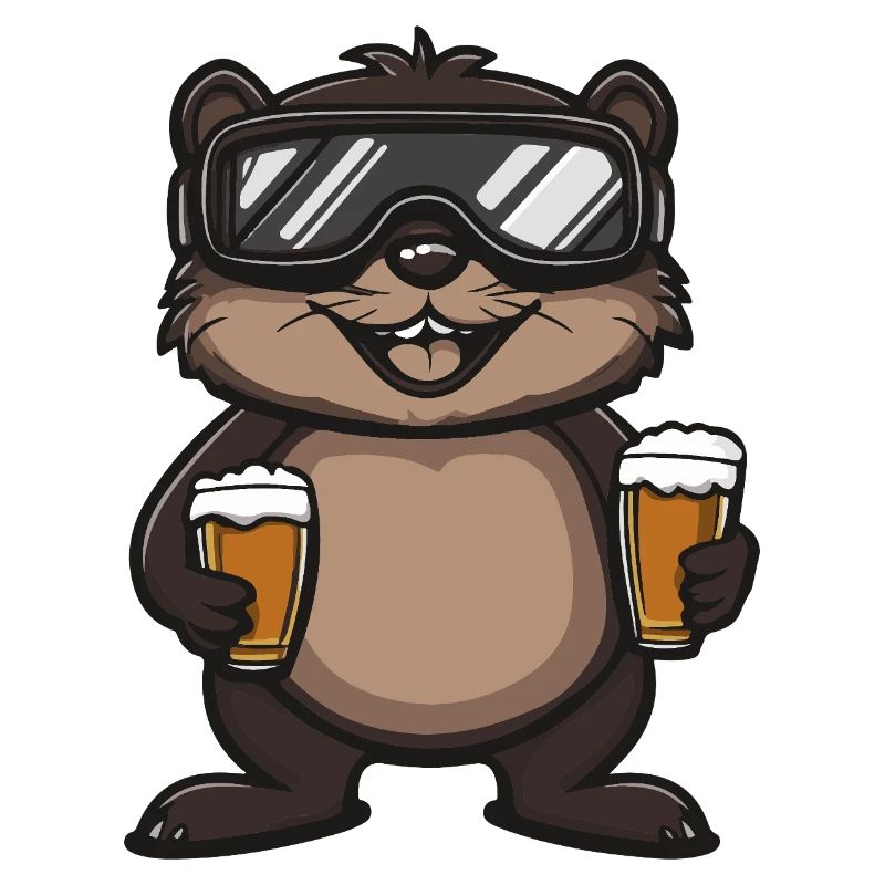 Biber Apres Ski Bier Comic