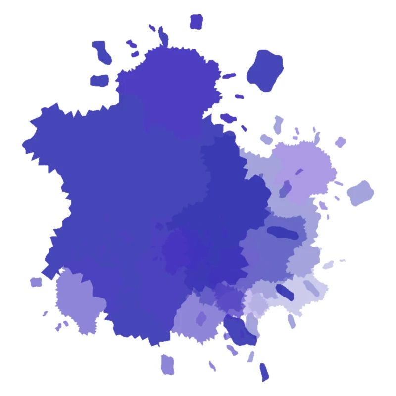 Éclaboussures de couleur pourpre