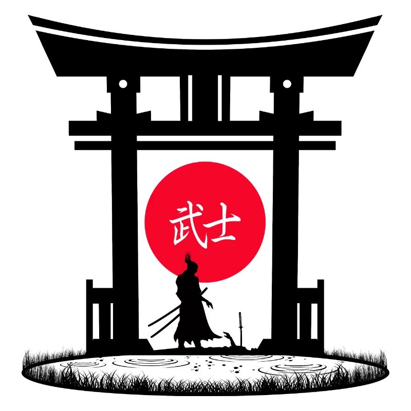 Samurai Torii Tor | Ästhetische Japan-Vibes