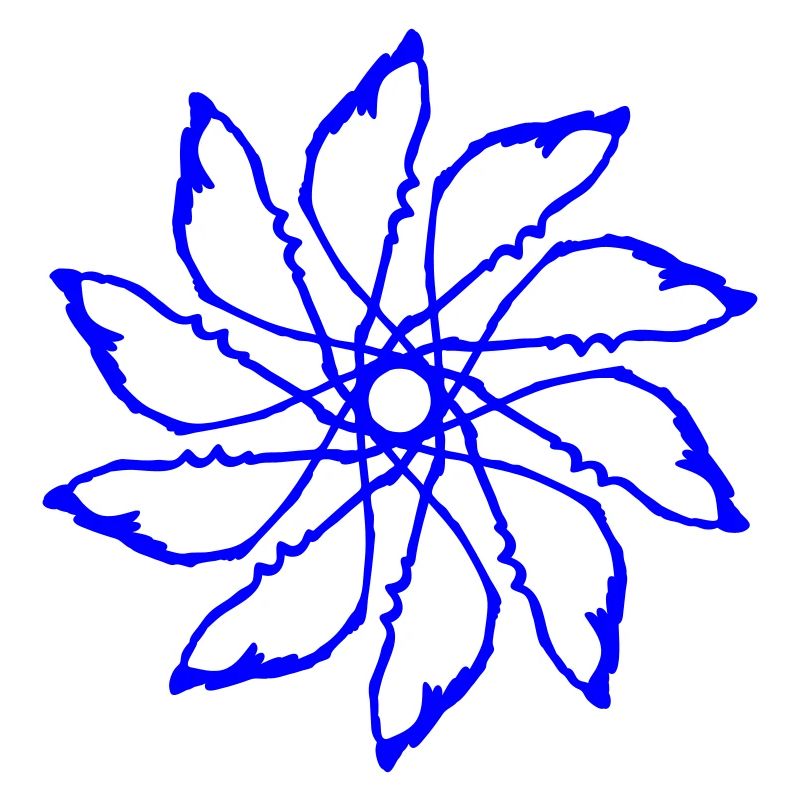 Random patterns circled Vectorgraphic