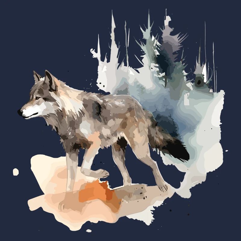 Wolf Wolf Head Scratch Marks Claws Wild Forest Hunter