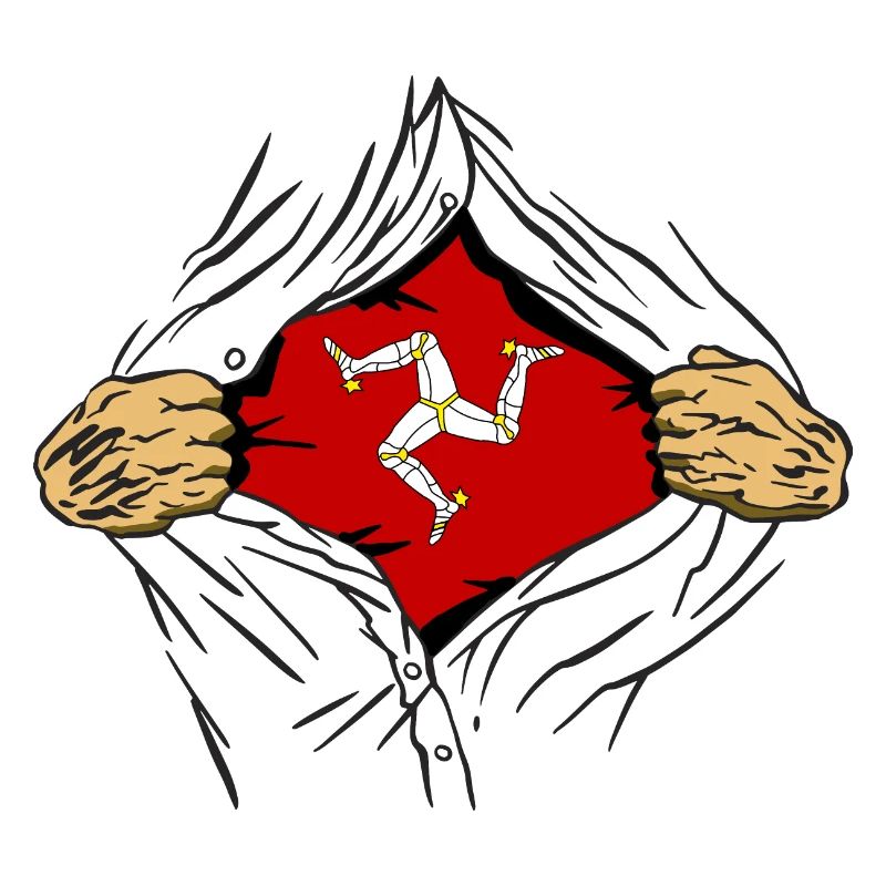 Île de Man Flagge Triskele Drapeau de l’île de Man