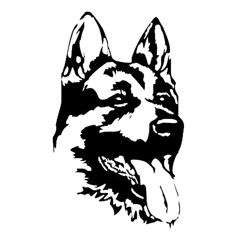 Schäferhundekopf