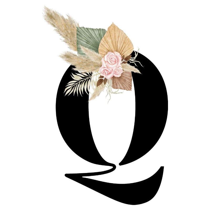 Buchstabe Q Blumen