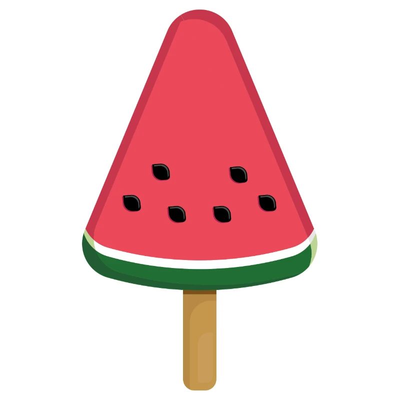 Tranche de popsicle à la pastèque