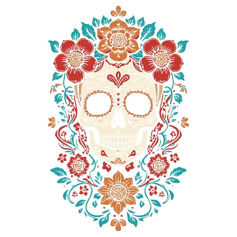 Sugar Skull Floral Crown