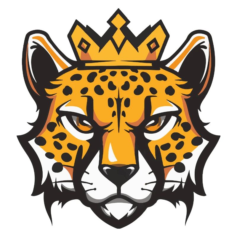 Cheetah Head Crown