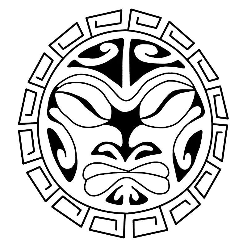 Maori visage peuple