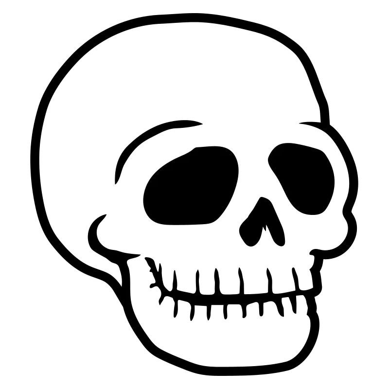 Skull friendly comic skull