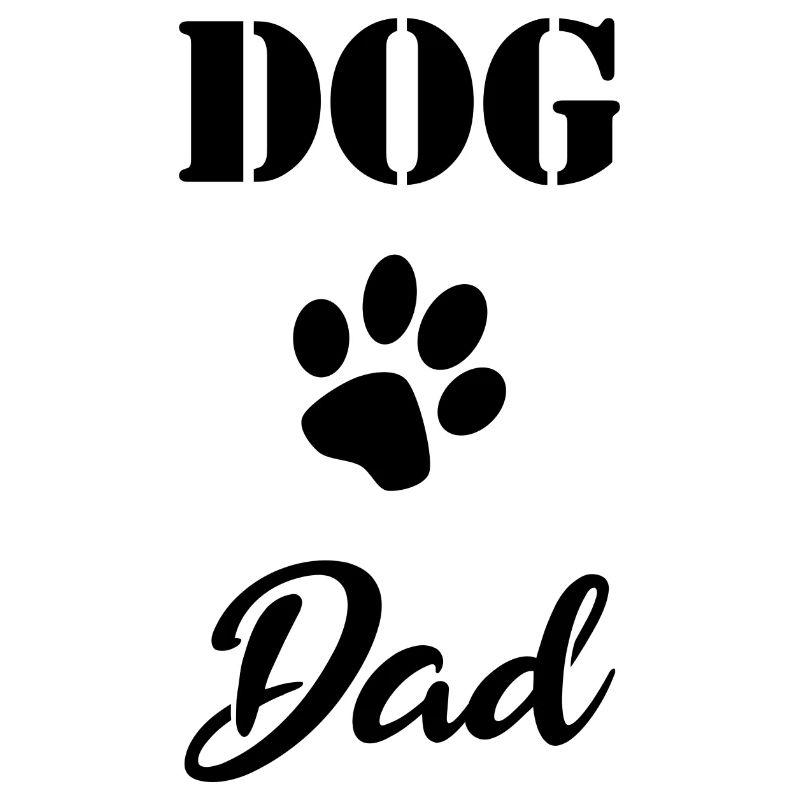 Dog Dad Gift black