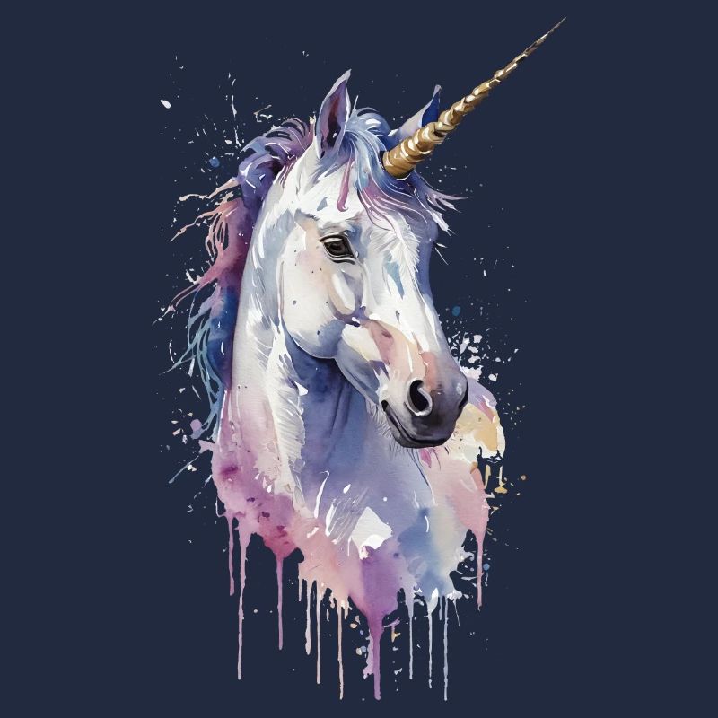 Ätherisches Einhorn - Aquarell