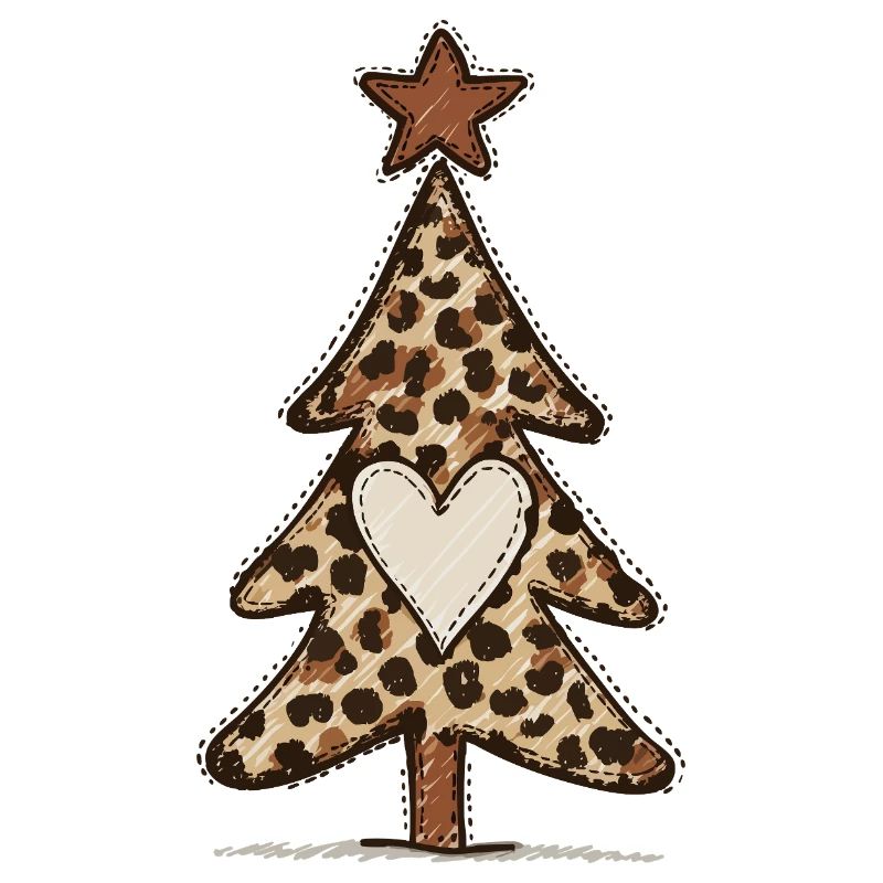 Leoprint Weihnachtsbaum - Leomuster