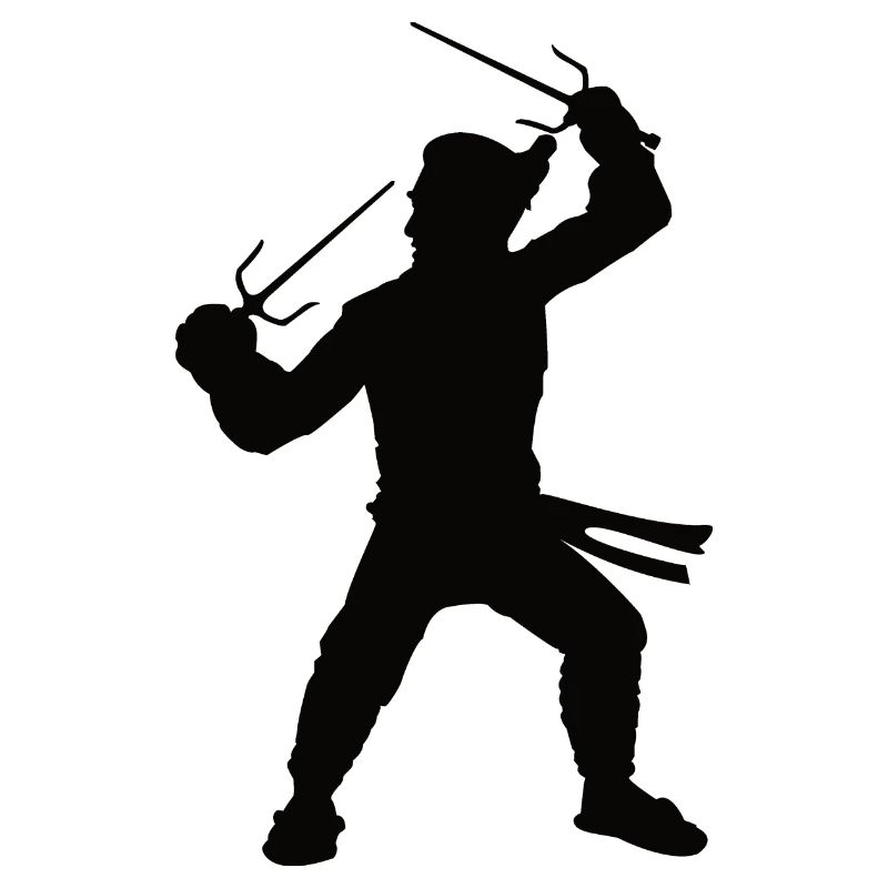 Moine maître de la conception de silhouettes d’arts martiaux