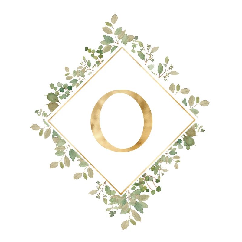 O Monogram Eucalyptus Wreath