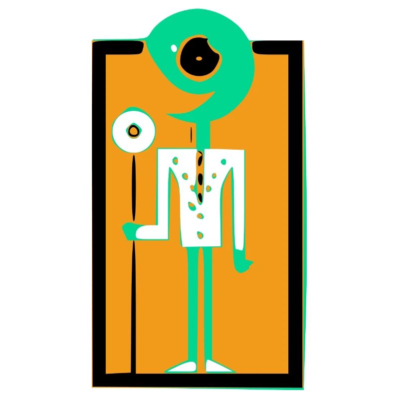 Ecko der Alien mit der Blume