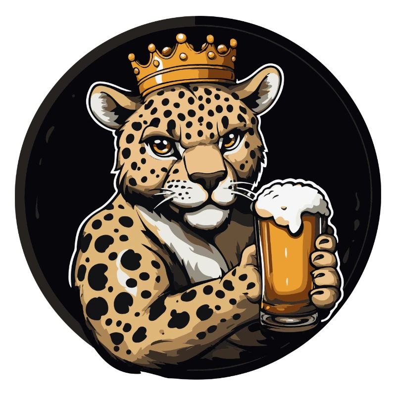 Bande dessinée de bière léopard