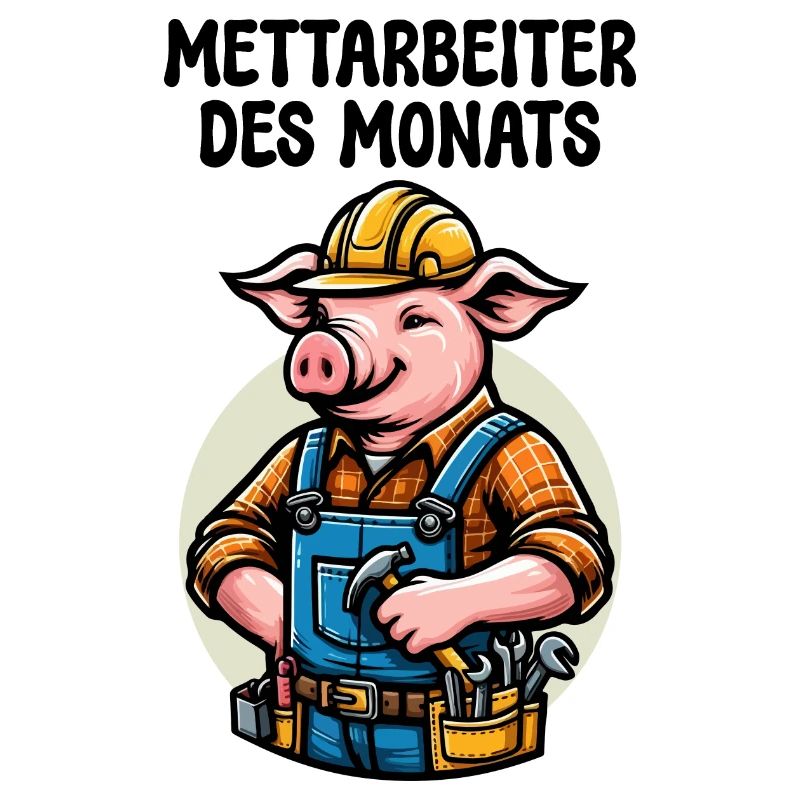 METTARBEITER DES MONATS SCHWEIN MITARBEITER ARBEIT
