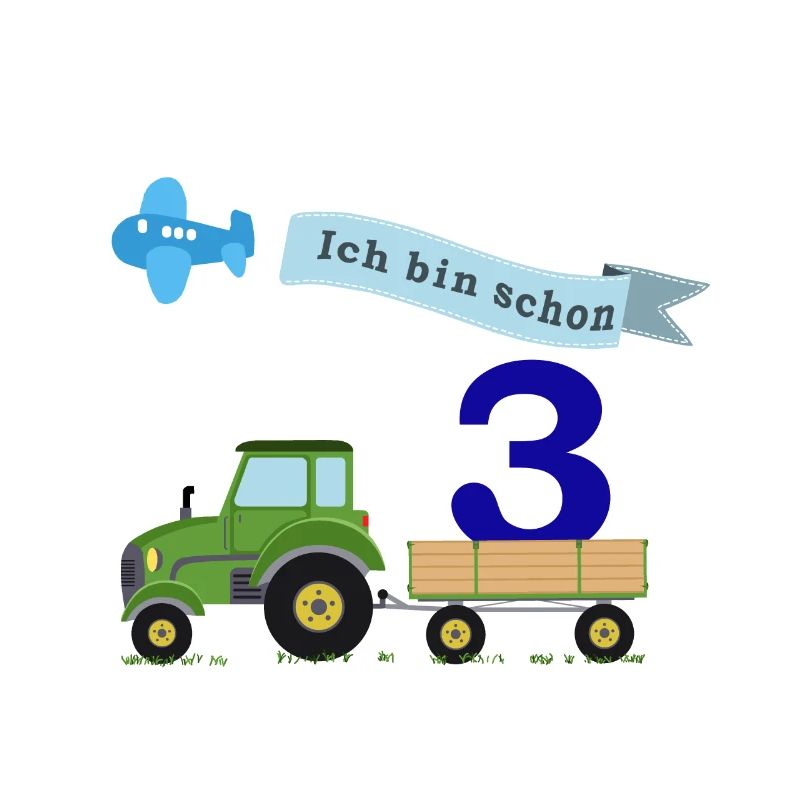 Dritter Geburtstag mit Traktor