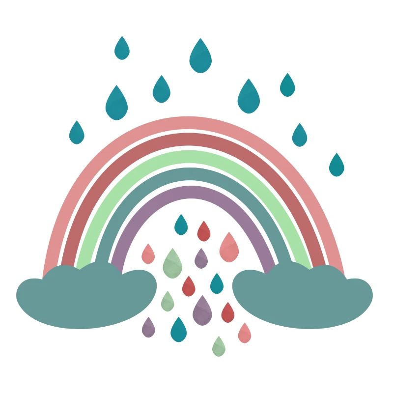 Conception de régenbogen arc-en-ciel heureux