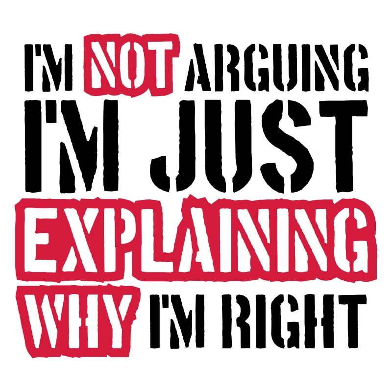 I m not arguing