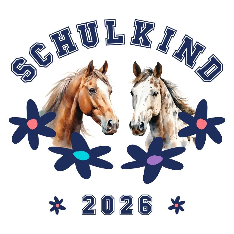 Schulkind 2026 - Pferde Pferd