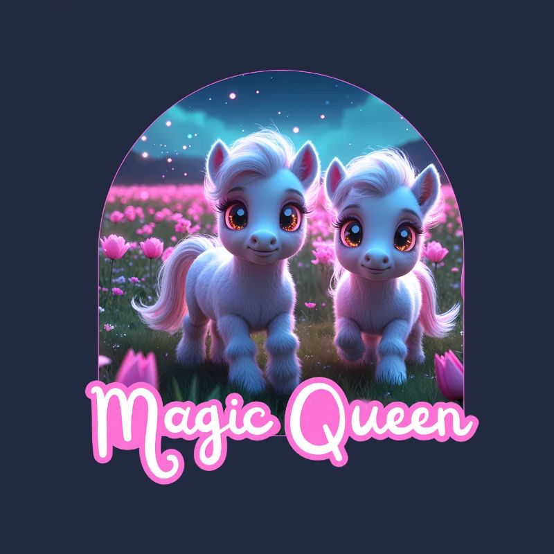 Two Cute Ponies - Magic Queen