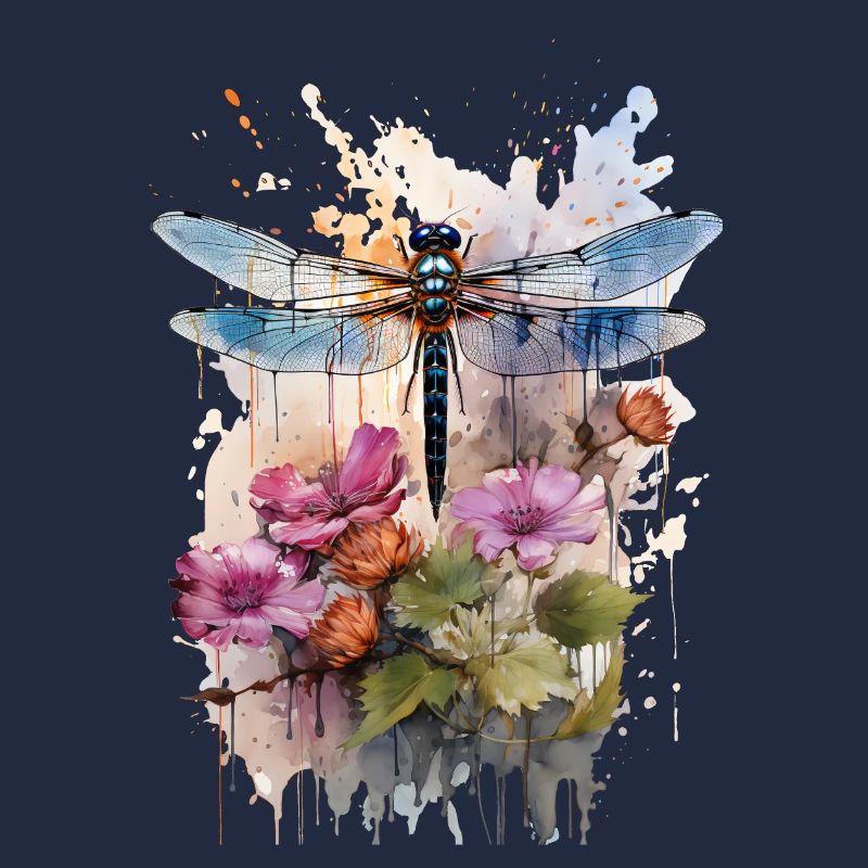Libellule comme aquarelle
