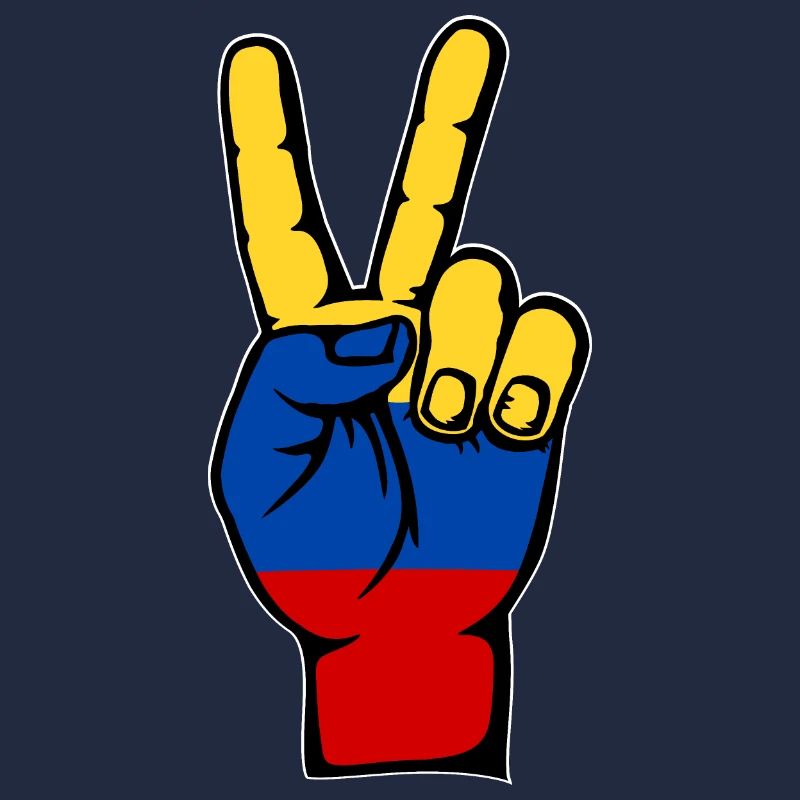 Symbole de paix du drapeau de la Colombie