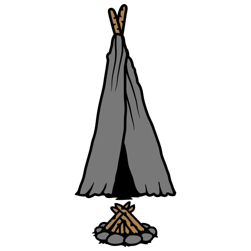 Conception de tente de feu de camp de camping
