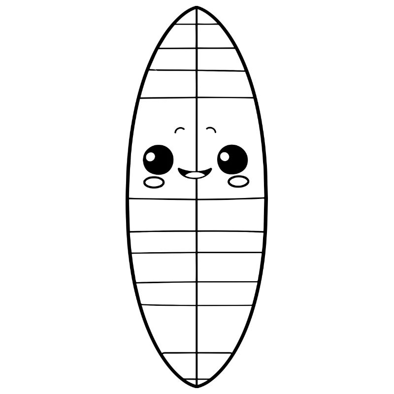 Surfbrett Comic Look