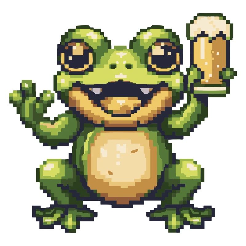 Frosch Bier Pixel