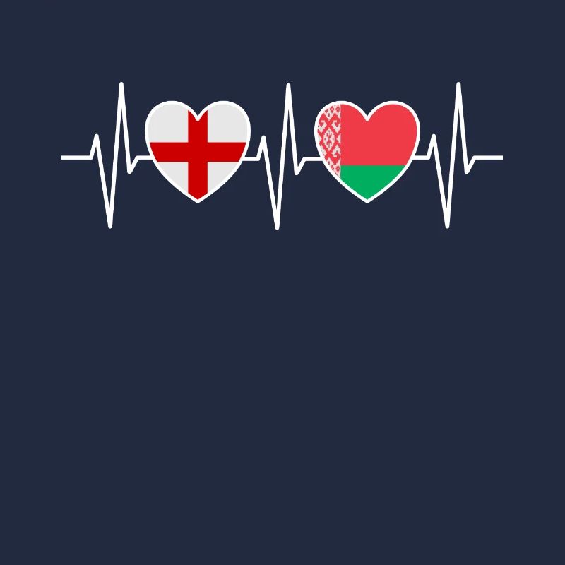 England and Belarus Belarusian Flag Flags