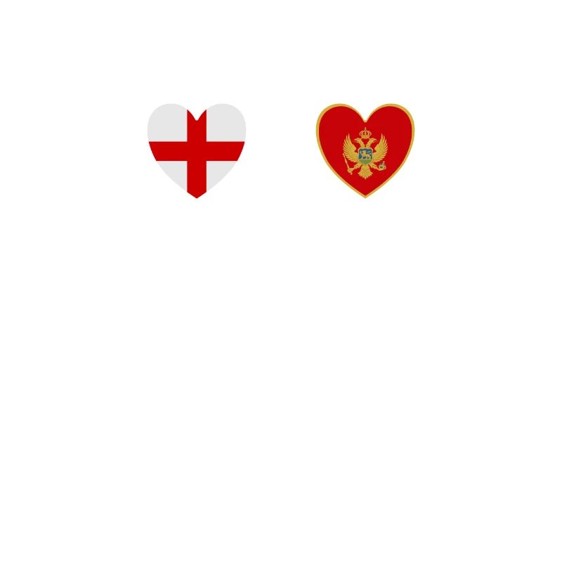Drapeau monténégrin de l’Angleterre et du Monténégro
