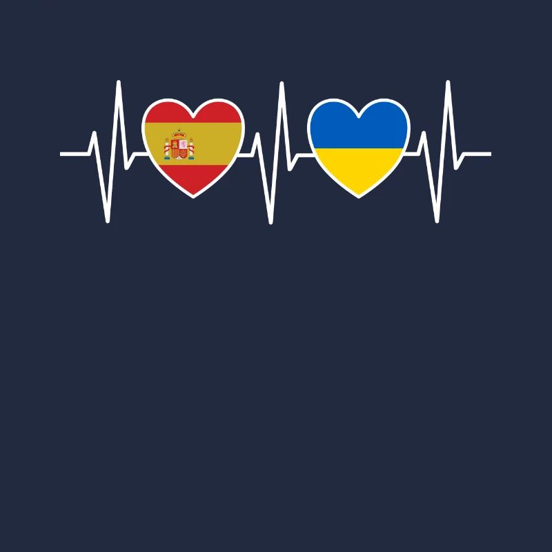 Espagne et Ukraine Drapeau ukrainien Drapeaux