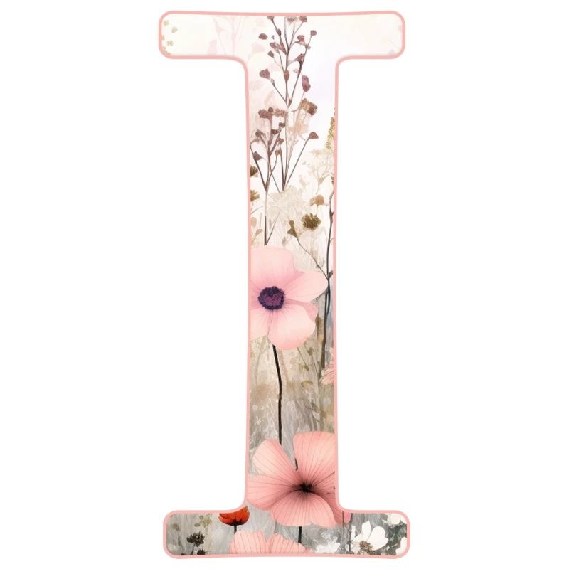 Personalizable Monogram I Floral Pattern
