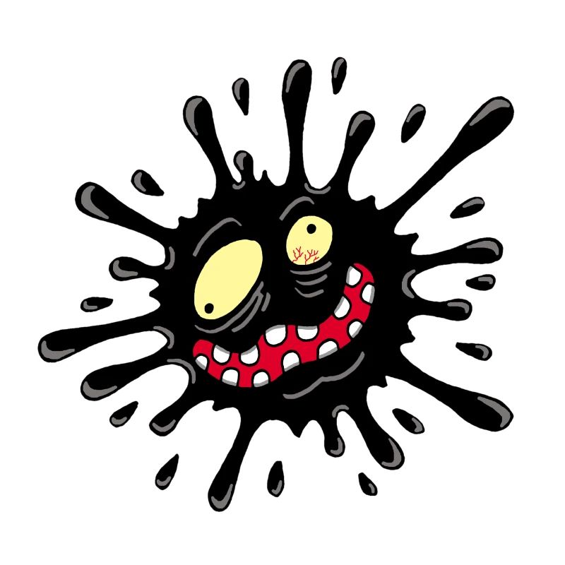 Inkblot monster