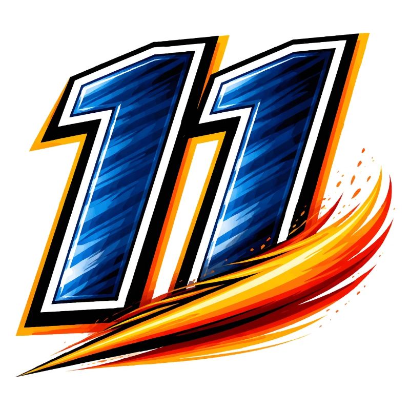 Maglia da calcio numero 11 Velocità dell'ala