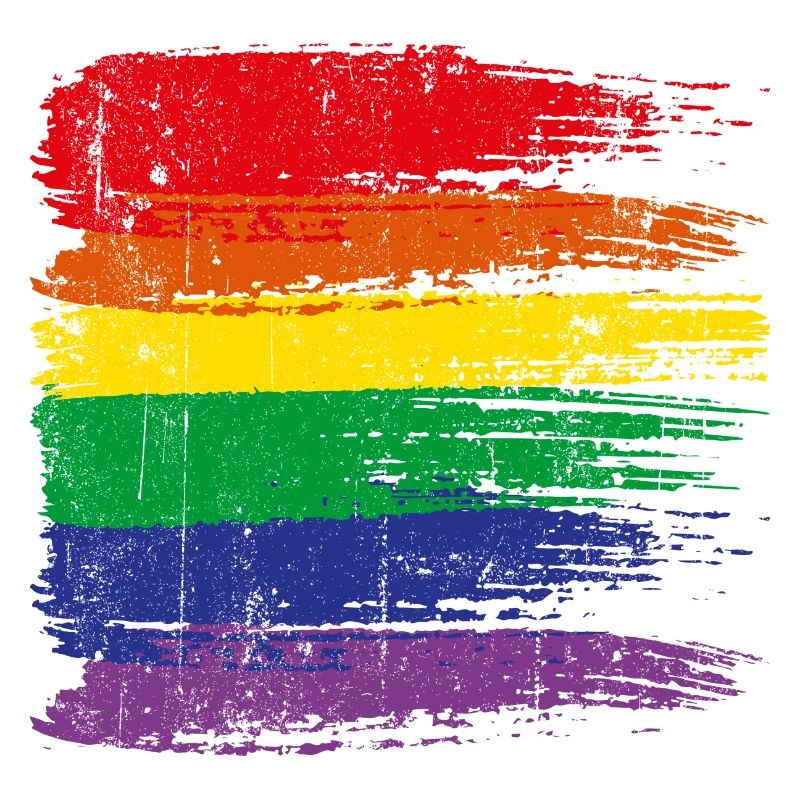 Rainbow Brushstroke Pride
