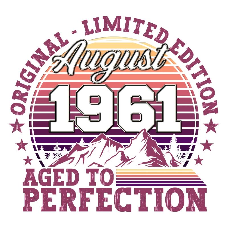 Original Août 1961 61st Birthday Fun Gift