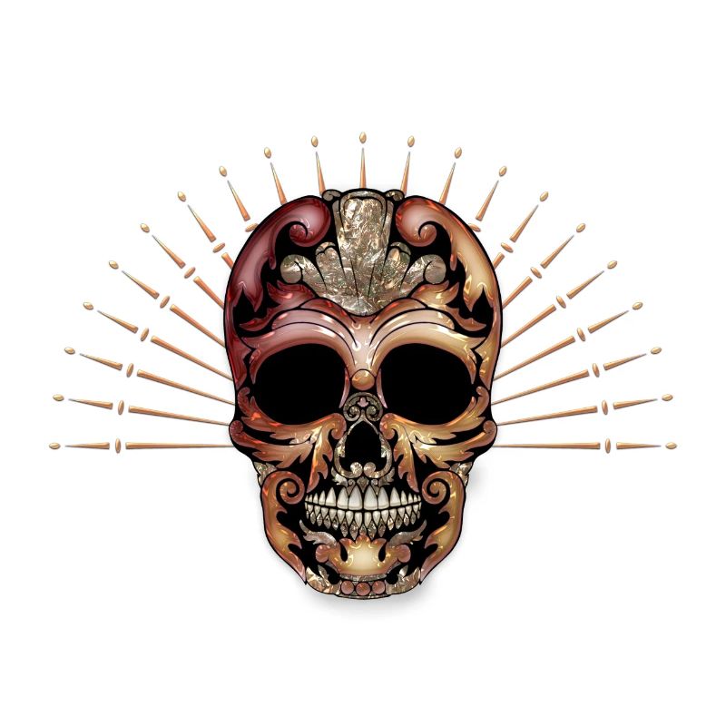 Crâne décoratif élégant