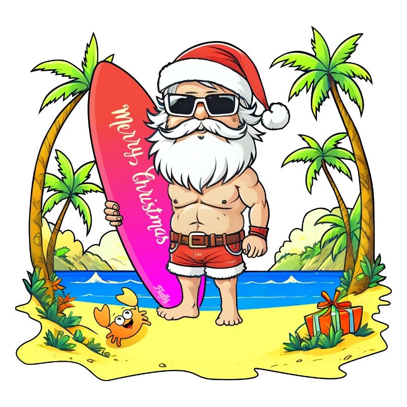 Weihnachtsmann-Surfer - 🎅 2