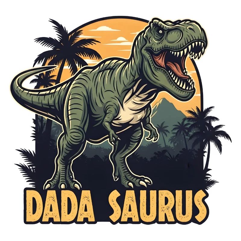 Dada Saurus T-Rex Illustration