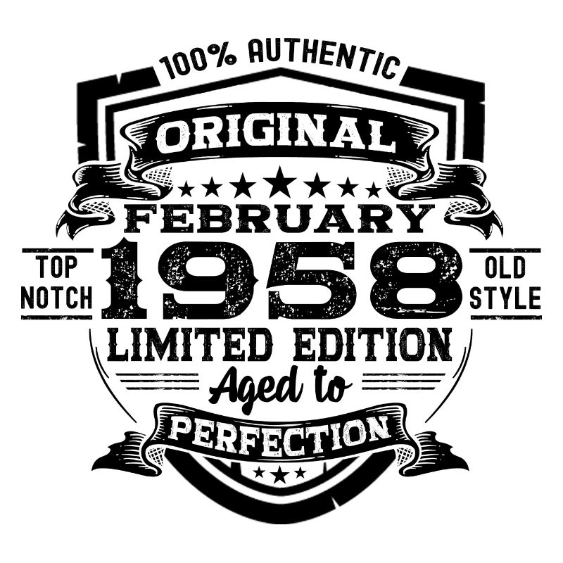 Février 1958 Cadeau d’anniversaire rétro