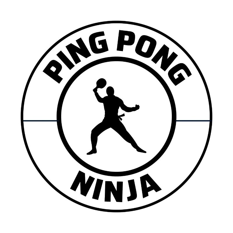 Ping Pong Master Table Tennis Ninja Warrior Funny