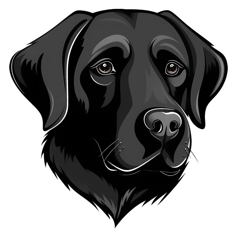 Schwarzer Labrador Retriever