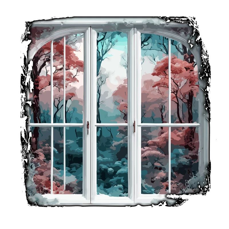 Window in the Forest / Trees / View / Wilderness