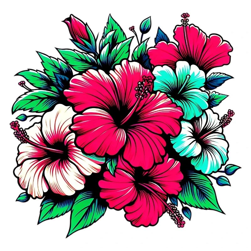 Fleurs d’hibiscus