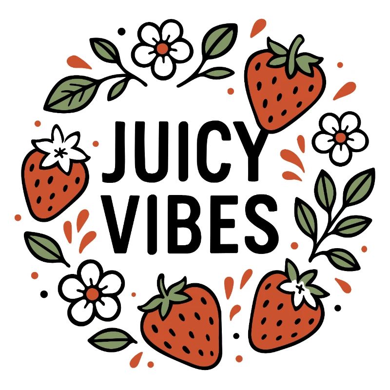 Juicy Vibes - Sommerdesign mit Erdbeeren